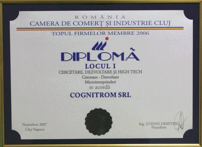 Locul I, cercetare, dezvoltare și high tech, 2006