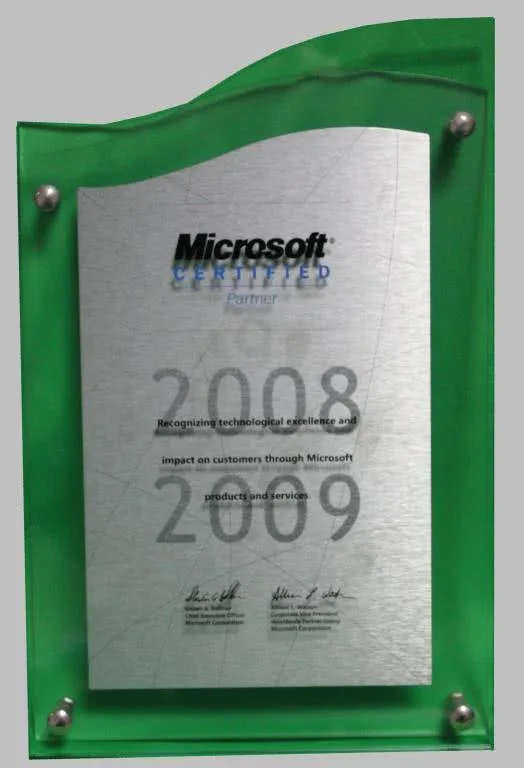 Microsoft Certified Partner, 2008-2009