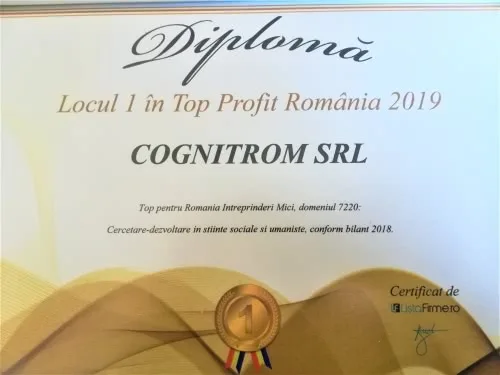Locul 1 în Top Profit România, 2019