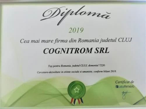Cea mai mare firmă din România, județul Cluj, 2019